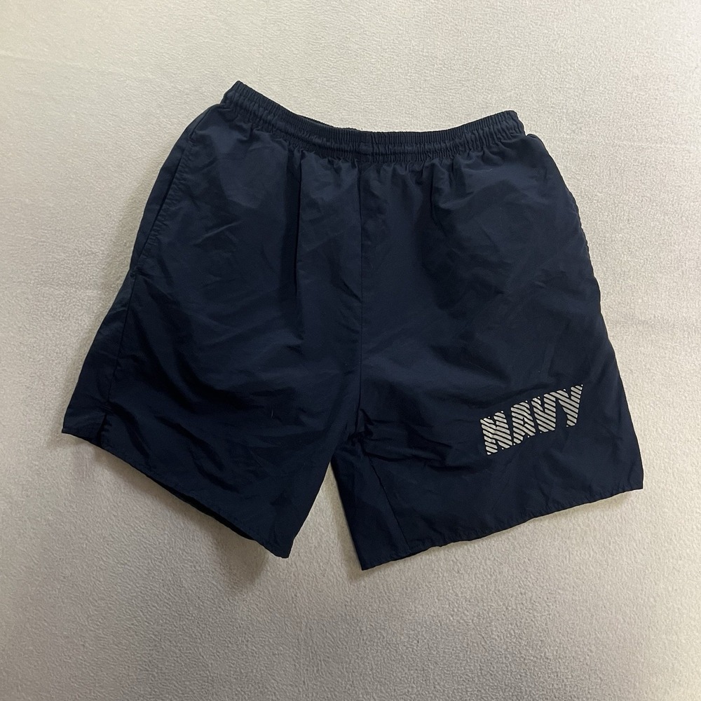 U.S. NAVY PT Shorts Men's Size Small Physical Training PTU Lined Reflective Blue